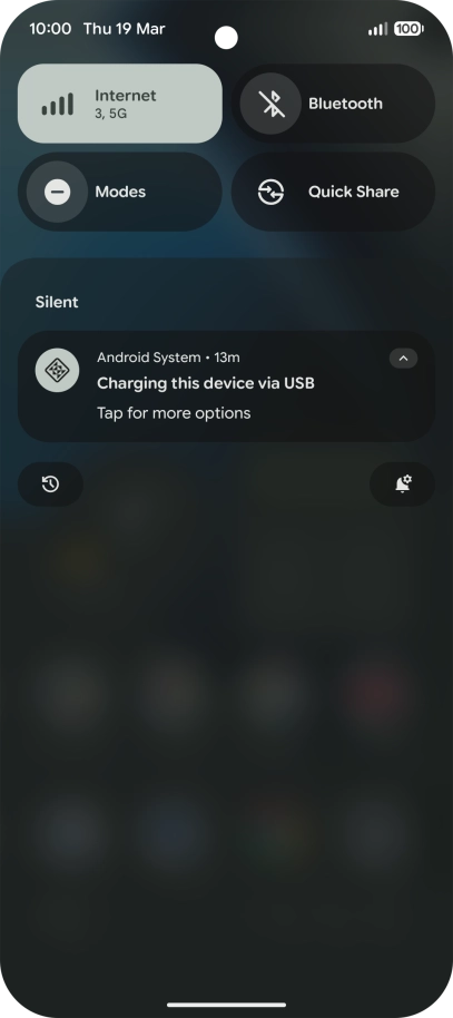 Press Tap for more options.