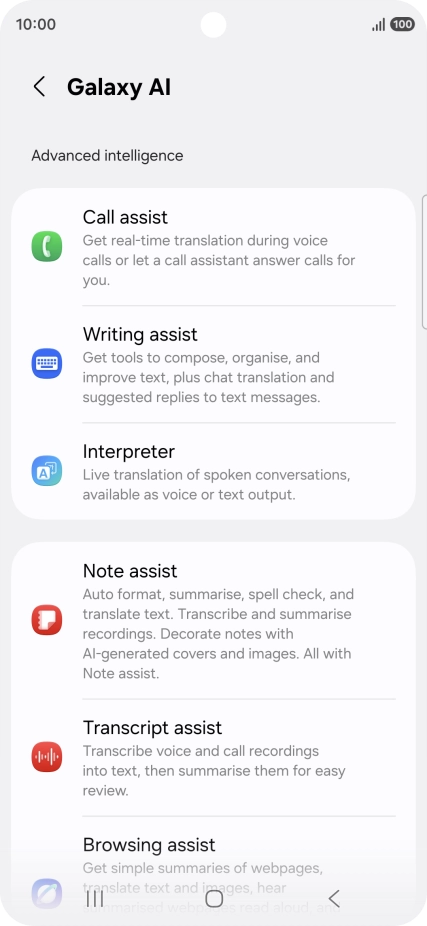 More examples of Galaxy AI usage are now displayed.