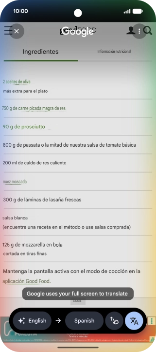 Follow the instructions on the screen to select the required language settings and use the function.