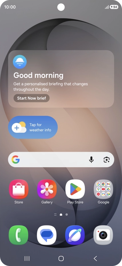 When the battery charging icon is displayed, the battery is charging.