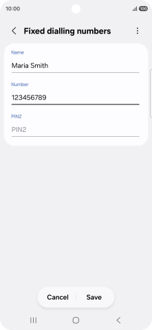Press PIN2 and key in your PIN2. The default PIN2 is 1111.
