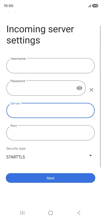 Press the field below 