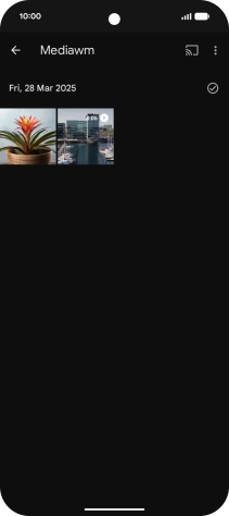 Press and hold any picture or video.