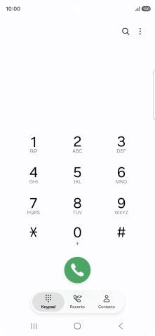 Press the menu icon.