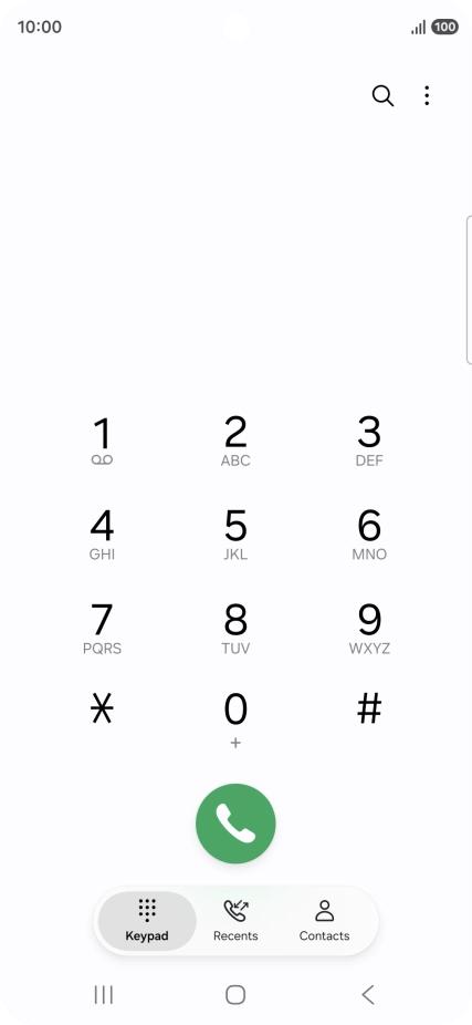 Press the menu icon.