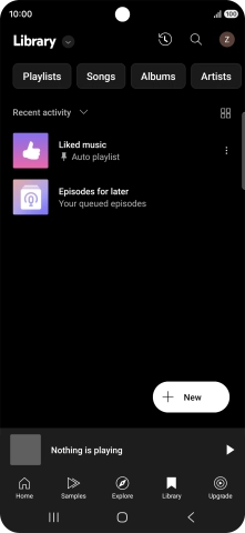 Press the drop down list.