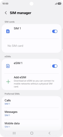 Press the required price plan.