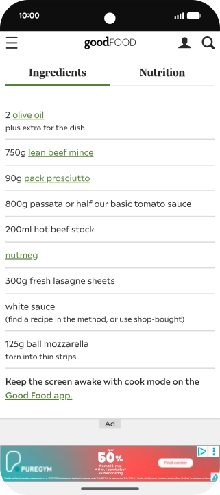 Go to the screen that you would like to translate.