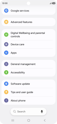 Press Software update.