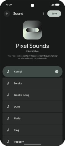 Press the required message tones to hear them.