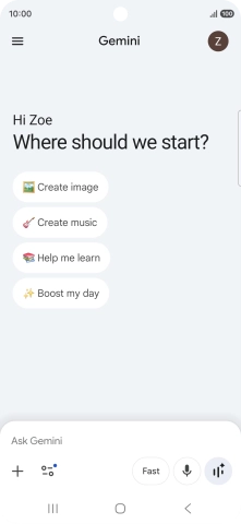 Press the profile icon.