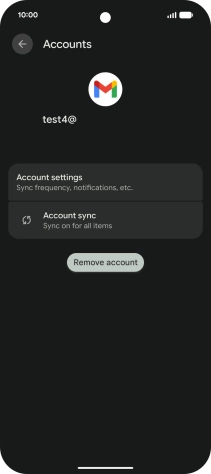 Press Remove account.
