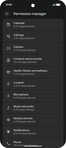 Press the required phone function.