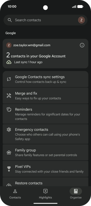 Press Merge and fix and follow the instructions on the screen.