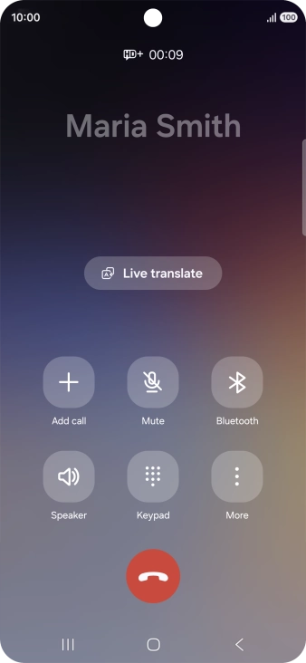 Press Live translate.