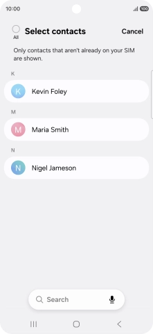 Press the field above 