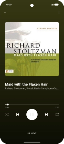 Press arrow right to go to the next audio file.