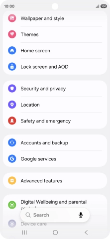 Press Lock screen and AOD.