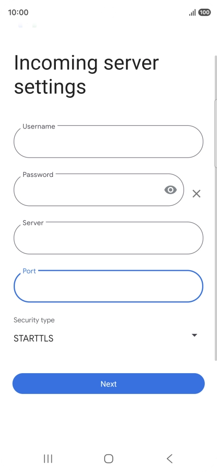 Press the drop down list below 