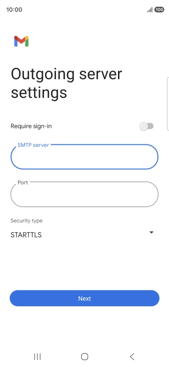 Press the field below 