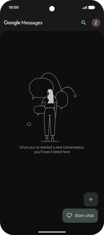 Press the profile icon.