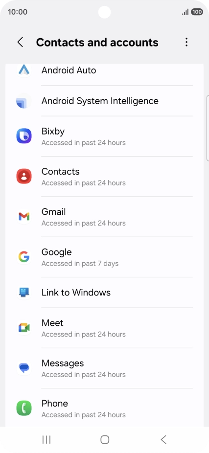Press the required app.