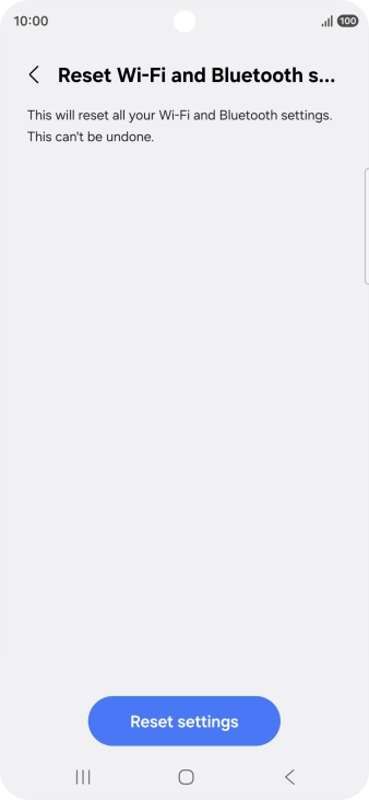 Press Reset settings.