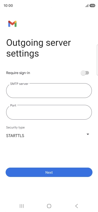 Press the field below 
