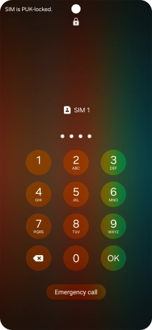 Key in a new four-digit PIN and press OK.