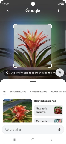Follow the instructions on the screen to use the search results.