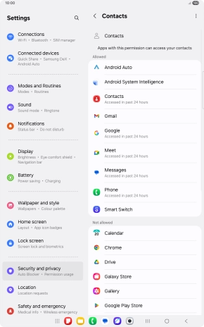 Press the required app.