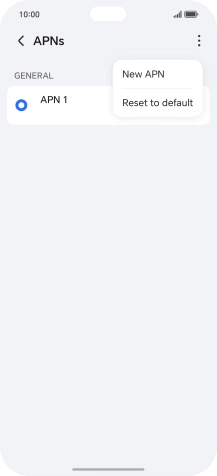 Press New APN. Press New APN.