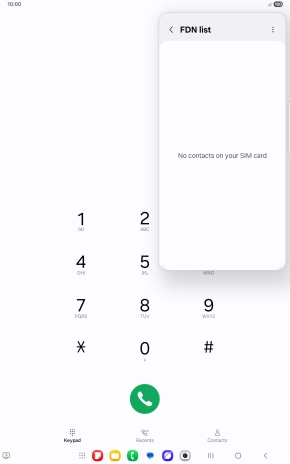 Press the menu icon.