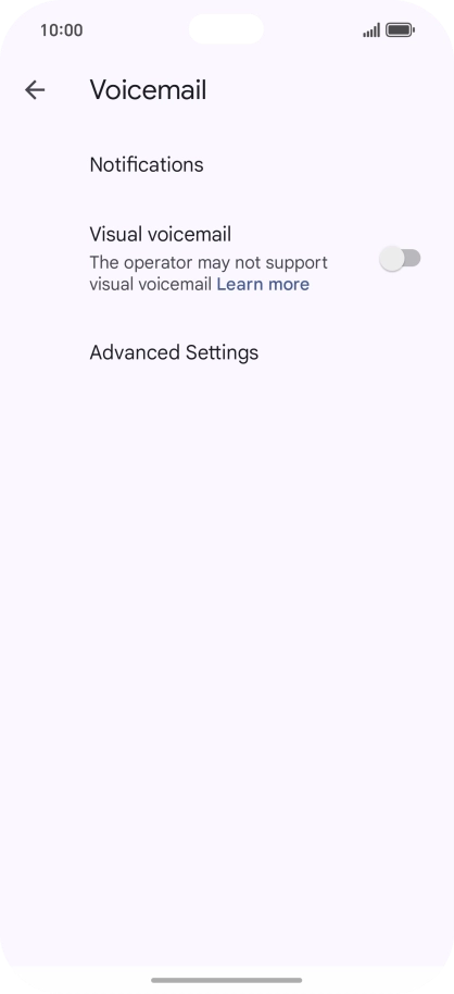Press Advanced Settings. Press Advanced Settings.