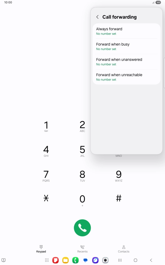 Press the Home key to return to the home screen.