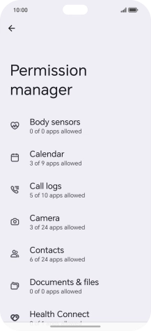 Press the required phone function.