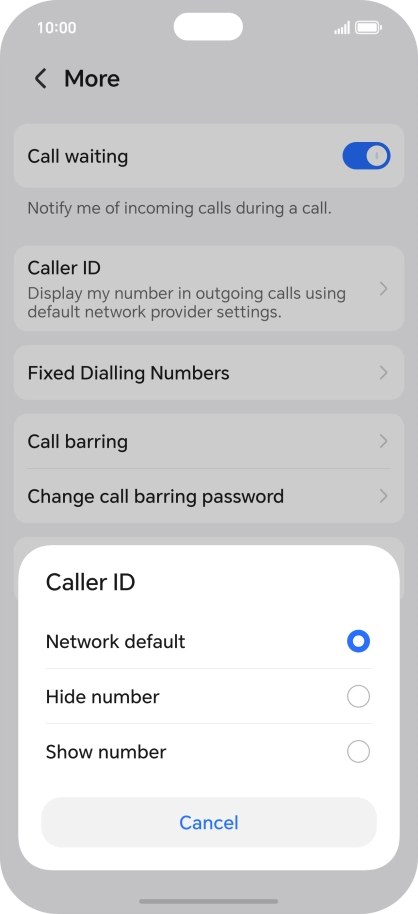 Press Show number to turn on caller identification. Press Show number to turn on caller identification.
