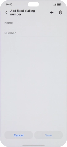 Press Name and key in the required name.