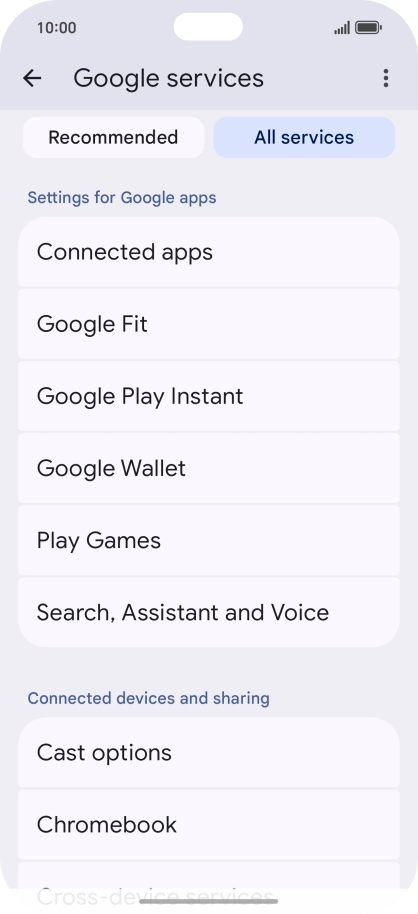 Press Search, Assistant and Voice.
