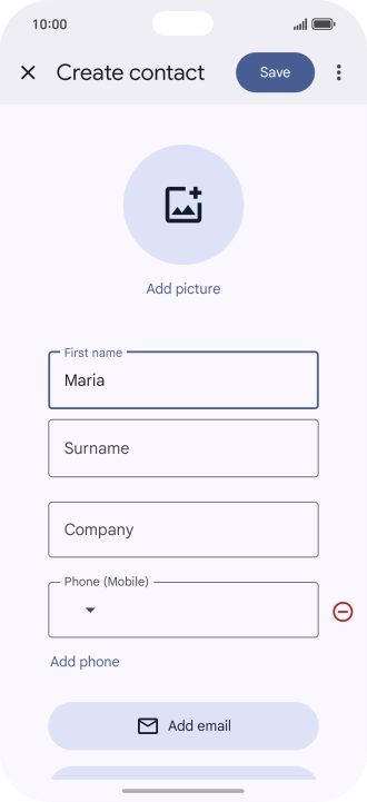 Press Surname and key in the required last name.