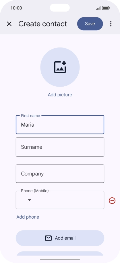 Press Surname and key in the required last name.