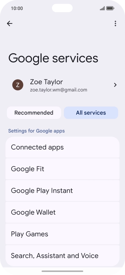 Press Search, Assistant and Voice.