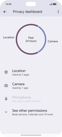 Press See other permissions.