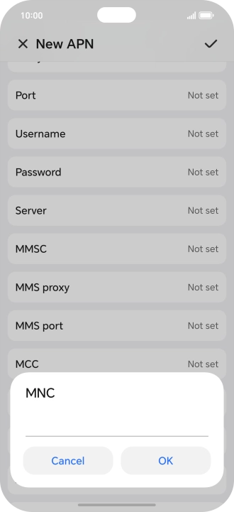 Key in 15 and press OK. Key in 15 and press OK.