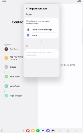 Press the name of the SIM.