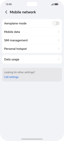 Press SIM management.