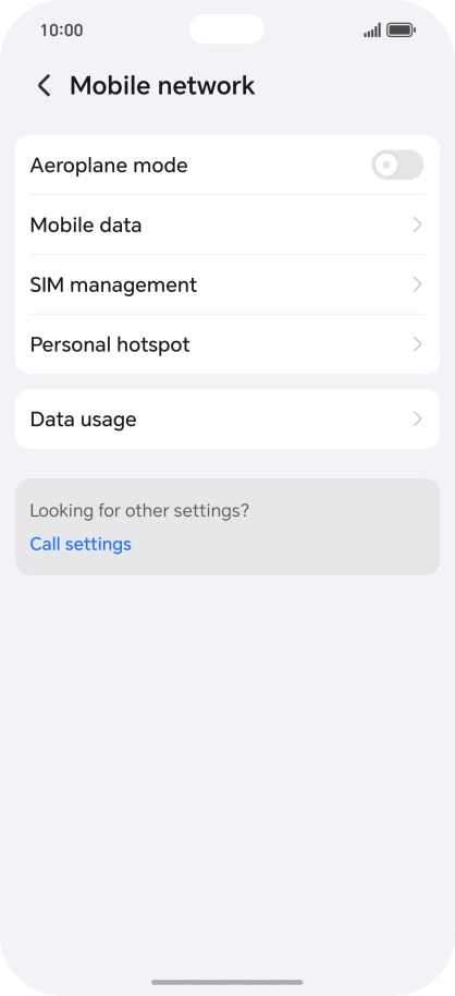 Press SIM management.