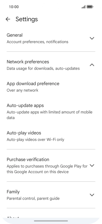 Press Auto-update apps. Press Auto-update apps.