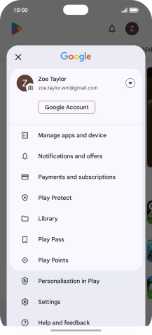 Press Manage apps and device. Press Manage apps and device.