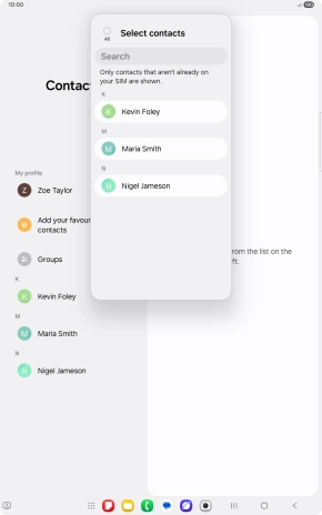 Press the field above 